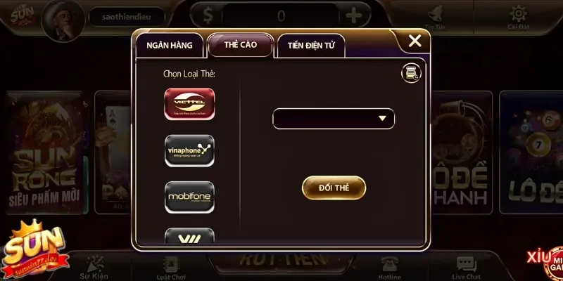 SunWin 21 Thực hiện rút tiền theo yêu cầu của cổng game để nhận tiền nhanh chóng